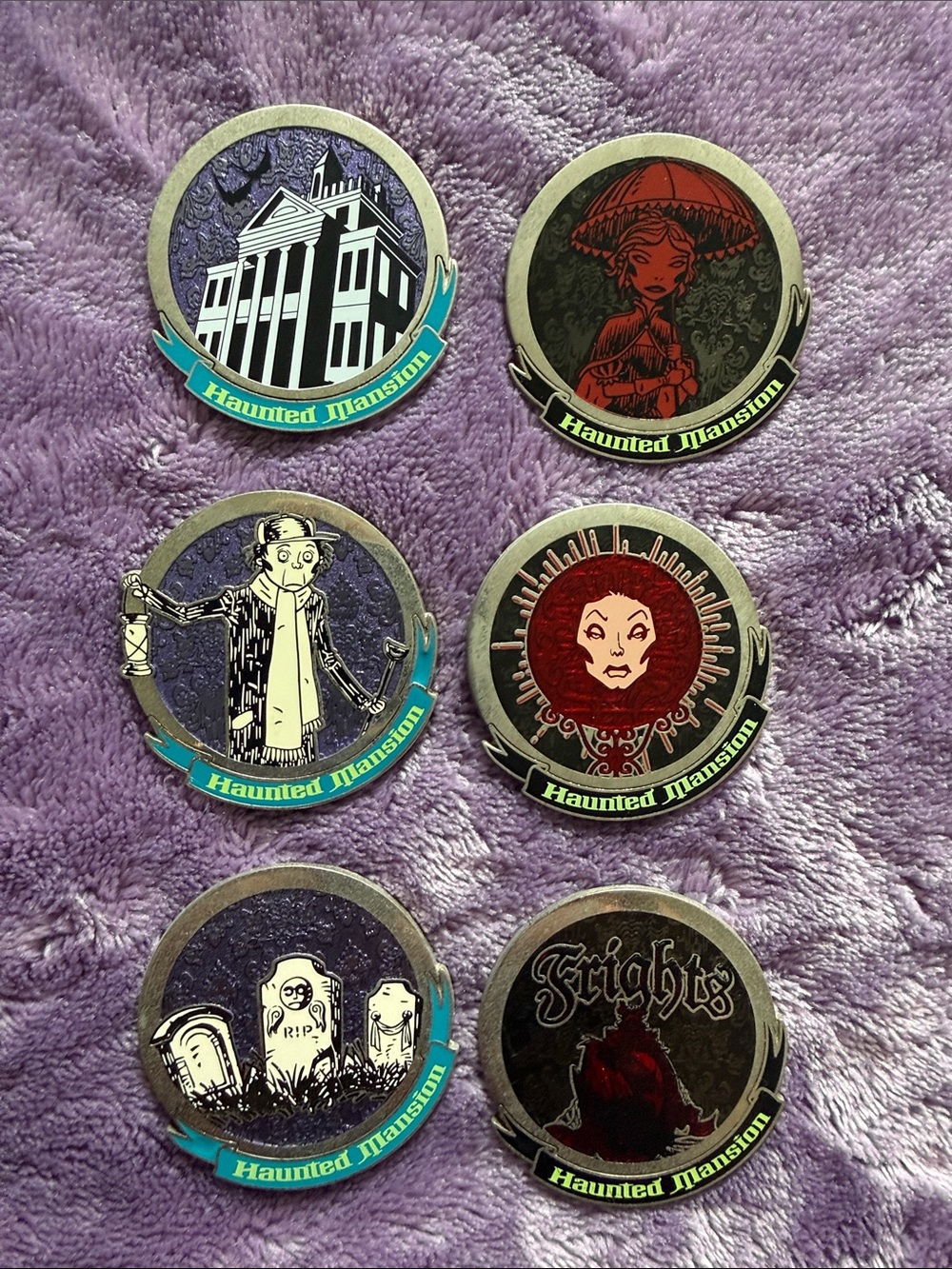 Disney Haunted Mansion Glow in the Dark Mystery Trading Pins
